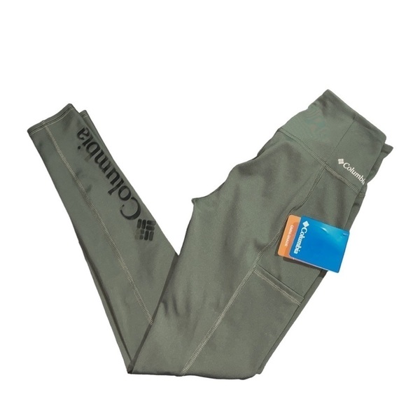 NWT Columbia Lodge Tights Stone Green/Spotted Camo Fill XS - Picture 4 of 7